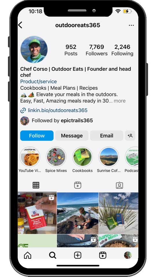 Outdoor Eats Instagram